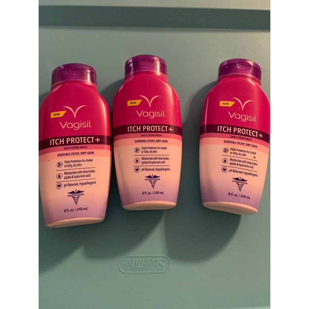3 Vagisil It h Protect + Daily Crรจme Wash 8 oz Each